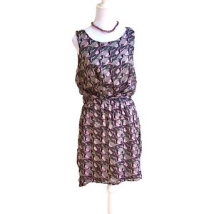 Walter Baker Dress Grey Pink Sleeveless (M)